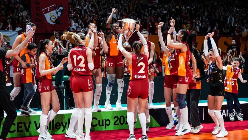 Galatasaray Daikin, CEV Kupası'nda şampiyon oldu
