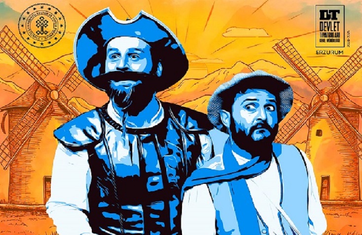 Erzurum Devlet Tiyatrosu'nun sahnelediği 'Don Kişot' çocuk oyunu cumartesi günü Çerkeş’e geliyor