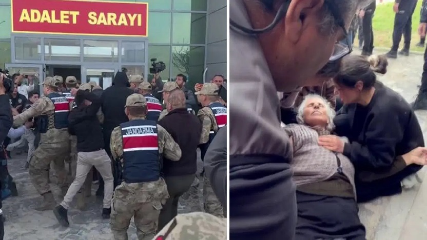 Tunceli'de Gülistan Doku soruşturmasında adliyenin önü karıştı