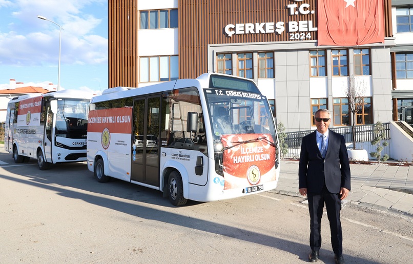 Çerkeş'te ilçe içi toplu ulaşımın olmazsa olmazı 'dolmuş' seferleri başladı