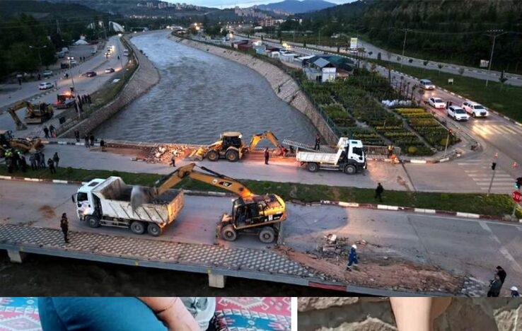 Tokat'ta 'sel riskine karşı' Çedaş Köprüsü yıkılıyor!