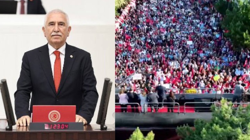 Kılıçdaroğlu destekçisi Kadim Durmaz’a, Özgür Özel’in makam aracı kalkan oldu!