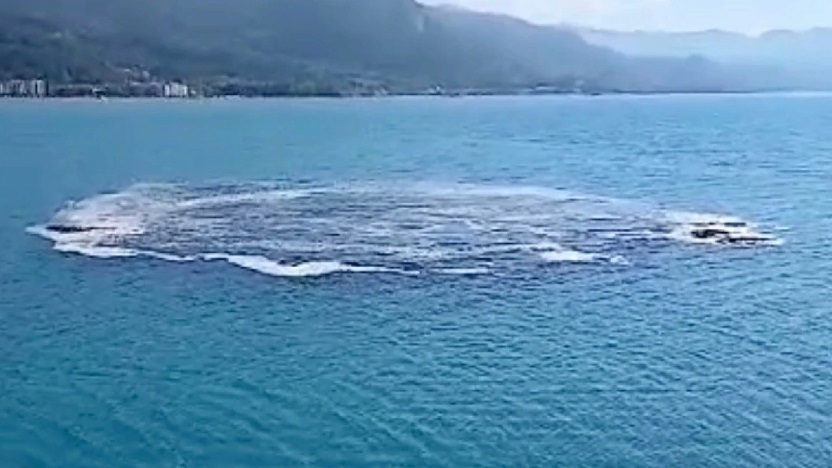 Kastamonu'da eniz 10 dakika boyunca kabardı vatandaş korkuya kapıldı