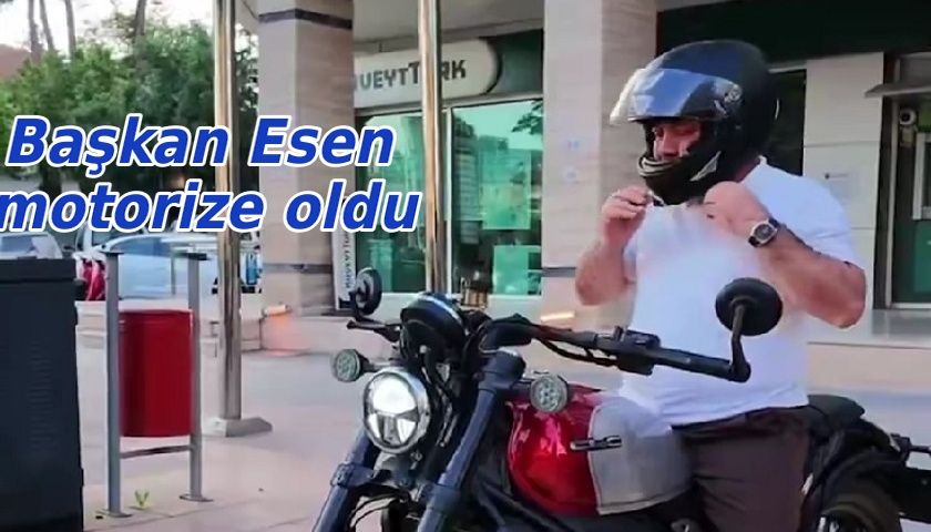 Çankırı Belediye Başkanı Esen'in makam aracı 'motosiklet' oldu
