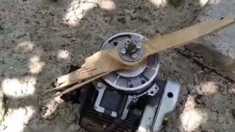 Kastamonu'da evin bahçesine İHA düştü