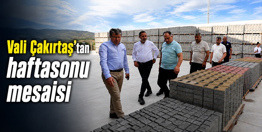 Çankırı Valisi Çakırtaş'tan haftasonu 'asfalt-parke taşı' incelemesi!