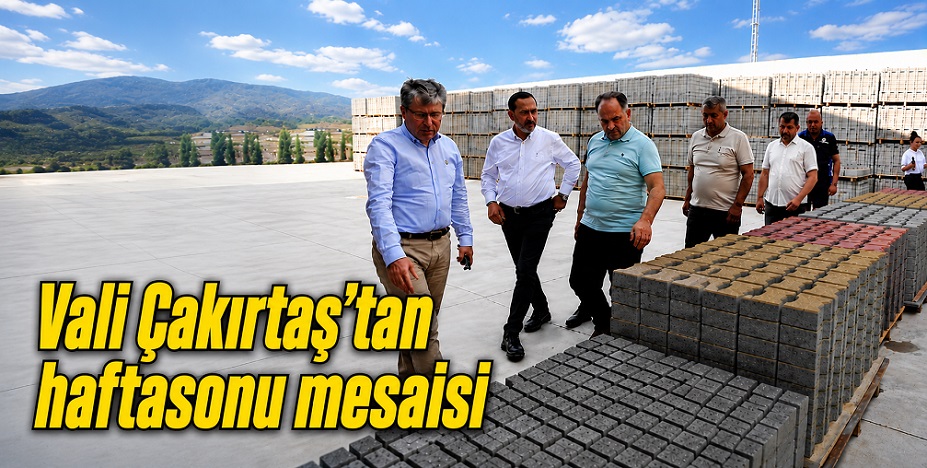 Çankırı Valisi Çakırtaş'tan haftasonu 'asfalt-parke taşı' incelemesi!