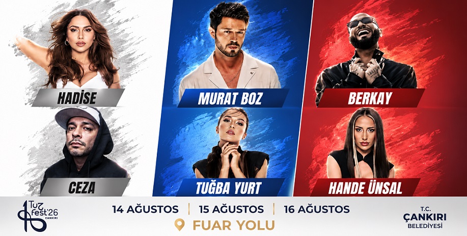 TUZFEST'26 üç günde altı star isim ağırlayacak