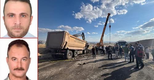 Ankara Keçiören'de hafriyat kamyonları çarpıştı! 2 belediye işçisi hayatını kaybetti