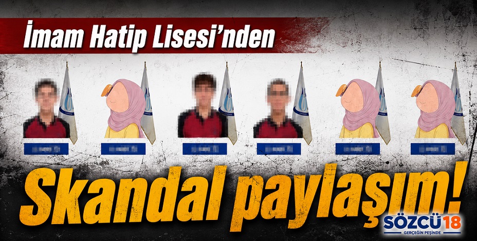 Çankırı'da kız öğrencilerin başarısını görsele yazıp yüzlerini sansürlediler!