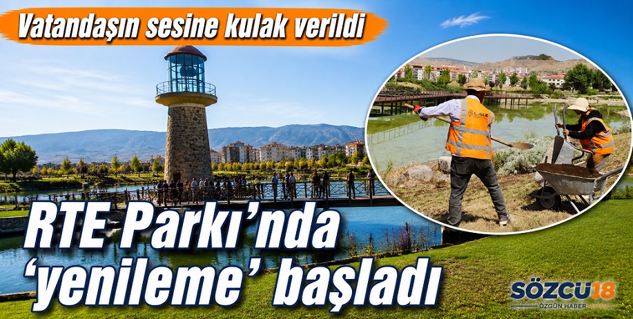 Çankırı'da RTE Parkı sil baştan yenileniyor