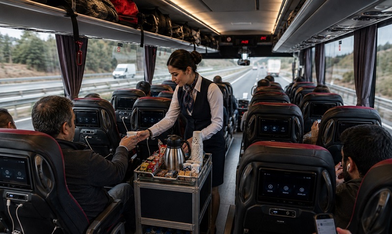 Otobüs firmaları ikramları azalttı: Ücretli servis yolda