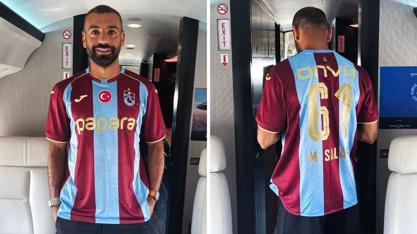 Trabzonspor formasını giyen Salah'tan Türkçe mesaj