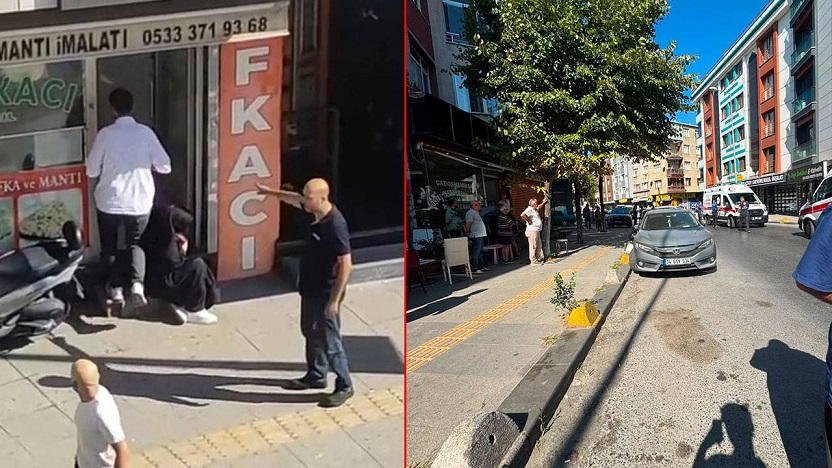 Gaziosmanpaşa'da hareketli anlar: Eşini silahla vurdu, kendini yufkacıya kapattı!