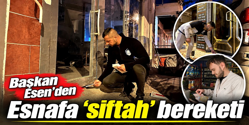 Çankırı'da Ahilik Haftası öncesi Başkan Esen'denç esnafa 'siftah' bereketi