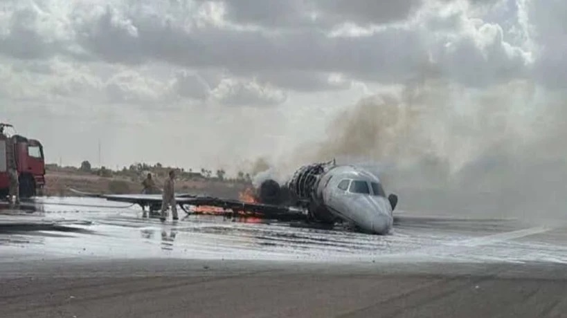 İstanbul’dan kalkan özel jet Libya'da kaza yaptı