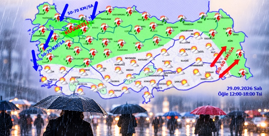 Meteoroloji açıkladı: 29 Eylül 2026 hava durumu raporu