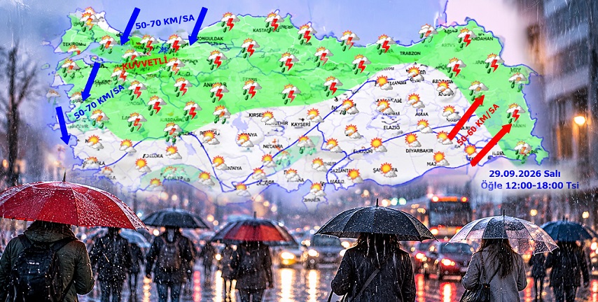 Meteoroloji açıkladı: 29 Eylül 2026 hava durumu raporu