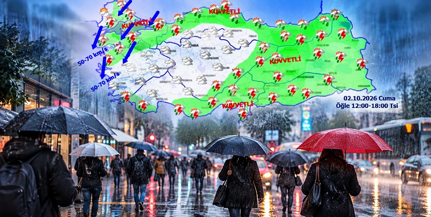 Meteoroloji açıkladı: 2 Ekim 2026 hava durumu raporu