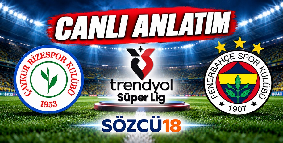 Çaykur Rizespor 0-1 Fenerbahçe / CANLI ANLATIM