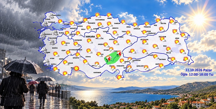 Meteoroloji açıkladı: 11 Ekim 2026 hava durumu raporu