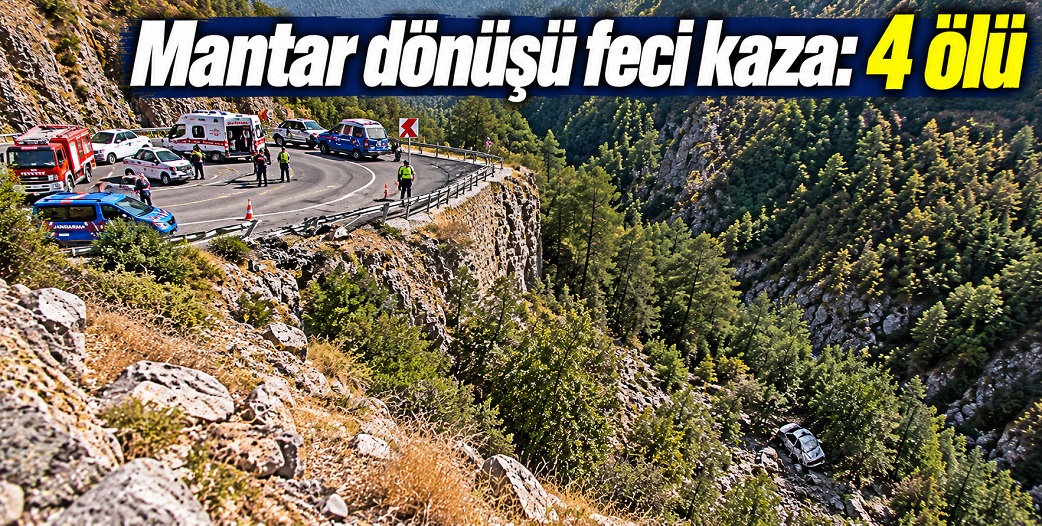 Çankırı'da feci kaza: Uçuruma yuvarlanan araçta 4 ölü!