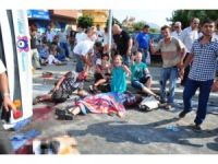Alanyada midibüs devrildi: 1 ölü - İZLE
