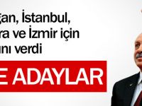 AK Partinin 8 büyükşehir adayı!