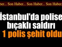 Polise bıçaklı saldırı