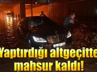 Karabük'ü sel bastı, Başkan mahsur kaldı!