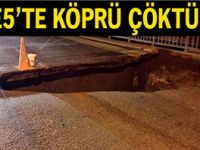 Lodos köprünün bir şeridini çökertti