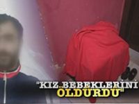 İki kızını duvara vura vura öldürmüş!