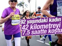 Amerika'da 92 yaşındaki kadın maratonu tamamladı