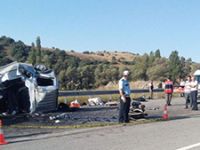 Çorum'da kaza: 6 ölü, 2 yaralı