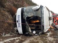 Ankara'da otobüs devrildi: 2 ölü