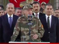 Erdoğan, sınır birliklerine askeri kamuflajla seslendi