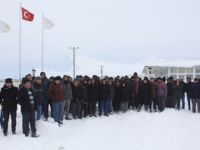 Kurşunlu seramik fabrikası işçilerinden karda-kışta eylem