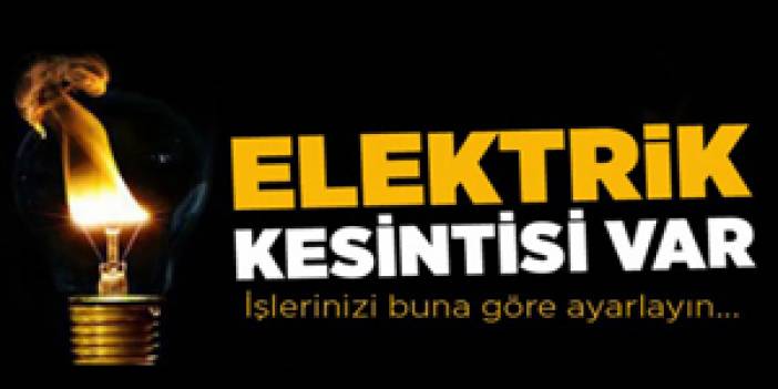 Çankırı Merkez'de Cumartesi elektrik kesintisi var