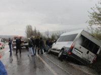 Çankırı-Korgun yolunda kaza: 15 yaralı