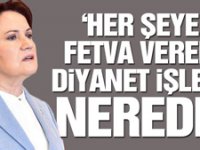 Meral Akşener: Her şeye fetva veren Diyanet İşleri nerede
