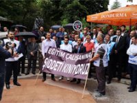 Çankırı'da darp edilen öğretmen için yüzlerce kişi yürüdü