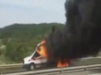 Ambulansta oksijen tüpü patladı: 3 aylık bebek öldü