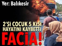 Balıkesir’de otobüs yandı: Beş ölü, 15 yaralı