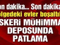 Askeri mühimmat deposunda patlama