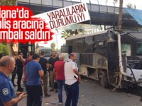 Adana'da polis otobüsüne bombalı saldırı: 1'i polis 5 yaralı