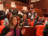 "Las Tesis" protestosu sokaklardan TBMM'ye ulaştı