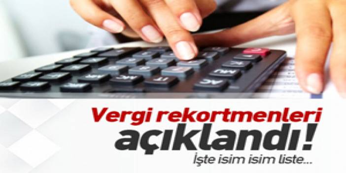 Çankırı'nın 2018 yılı vergi rekortmenleri belli oldu