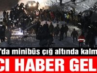 Çığ düşen minibüsteki yolculardan 5'i hayatını kaybetti