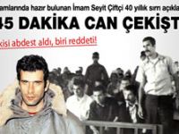 Hüseyin İnan ve Yusuf Aslan abdest aldı