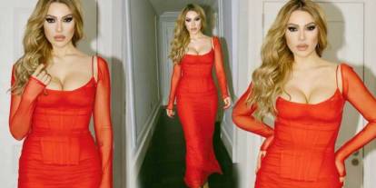 Hadise, giydiği elbise ile sosyal medyayı salladı